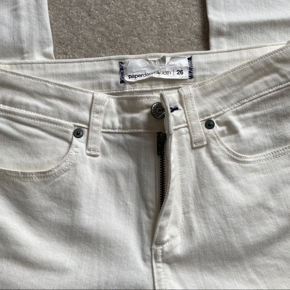 Women's Cream Jeans - Picture 3 of 3